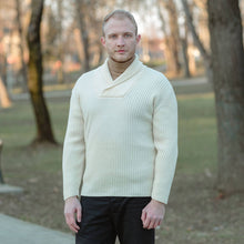 Load image into Gallery viewer, Men's Shawl Collar Fisherman Sweater
