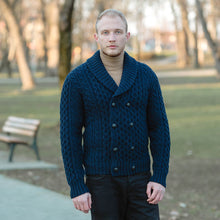 Load image into Gallery viewer, Double Breasted Shawl Cardigan