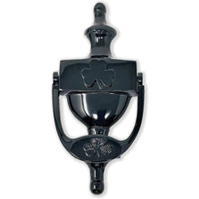 Load image into Gallery viewer, Shamrock Brass Door Knocker 8'' Irish Celtic