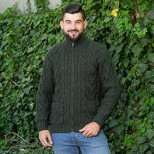 Load image into Gallery viewer, Mens Zipper Cardigan