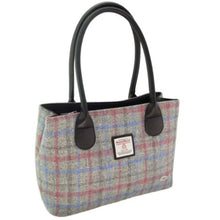 Load image into Gallery viewer, Harris Tweed Large Tartan Shoulder Tote Handbag