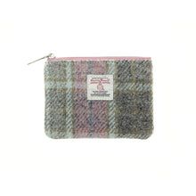 Load image into Gallery viewer, Harris Tweed 'Eriskay' Small Coin Zip Pouch
