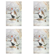 Load image into Gallery viewer, Packs of Winter Birds Irish Countryside Cotton Tea Towel