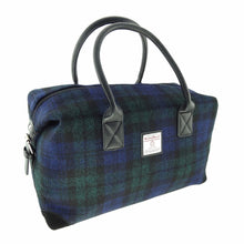 Load image into Gallery viewer, Harris Tweed Overnight Weekend Bag Tartan Design
