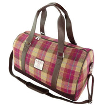 Load image into Gallery viewer, Harris Tweed Tartan Weekend Travel Bag