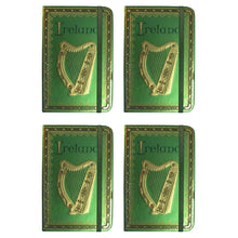 Load image into Gallery viewer, Irish Harp Green Notebook