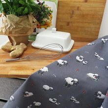Load image into Gallery viewer, Packs of Fluffy Flock Grey Irish Sheep Cotton Tea Towel