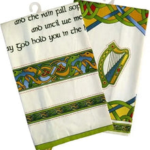 Load image into Gallery viewer, Irish Blessing &amp; Emblems of Ireland Tea Towel Set of 2