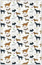 Load image into Gallery viewer, Cotton Tea Towel - Dog Breeds Print