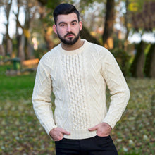 Load image into Gallery viewer, Mens Merino Aran Sweater