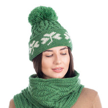 Load image into Gallery viewer, Green Shamrock Wool Hat