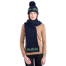Load image into Gallery viewer, Tree of Life Aran Wool Scarf