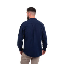 Load image into Gallery viewer, Grandfather Shirt for Mens - Vintage Cotton and Linen Long-Sleeve Ireland Traditional Shirt Collarless