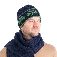Load image into Gallery viewer, Cable Knit Shamrock Merino Wool Hat