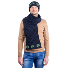 Load image into Gallery viewer, Cable Knit Shamrock Scarf