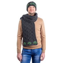 Load image into Gallery viewer, Cable Knit Shamrock Scarf
