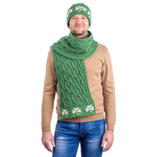 Load image into Gallery viewer, Cable Knit Shamrock Scarf