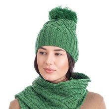 Load image into Gallery viewer, Aran Wool Bobble Hat
