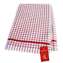 Load image into Gallery viewer, Red Poli Dri Tea Towel Red