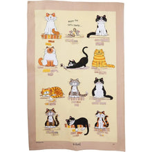 Load image into Gallery viewer, When The Cat's Away Cotton Tea Towel