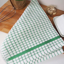 Load image into Gallery viewer, Packs of Poli-Dri Green Cotton Tea Towel