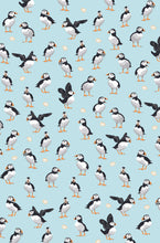 Load image into Gallery viewer, Puffins Cotton Tea Towel