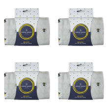 Load image into Gallery viewer, Packs of Bee Happy Whimsical Bee Cotton Tea Towel