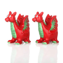 Load image into Gallery viewer, Baby Welsh Dragon Salt and Pepper Shaker Set
