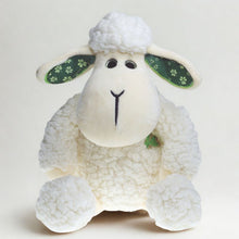 Load image into Gallery viewer, 8" Irish Sheep Kids Plush Toy with Shamrock