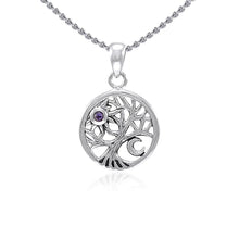 Load image into Gallery viewer, Amethyst Celtic Tree of Life Pendant