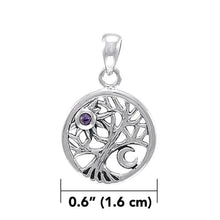 Load image into Gallery viewer, Amethyst Celtic Tree of Life Pendant