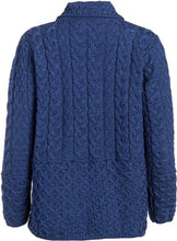 Load image into Gallery viewer, Atlantic Blue Knitwear Honeycomb Ladies Wool Cardigan