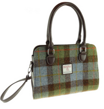 Load image into Gallery viewer, Authentic Tartan Harris Tweed Midi Tote Bag