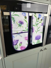 Load image into Gallery viewer, Samuel Lamont Scottish Thistles Cotton Tea Towel