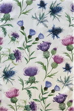 Load image into Gallery viewer, Samuel Lamont Scottish Thistles Cotton Tea Towel