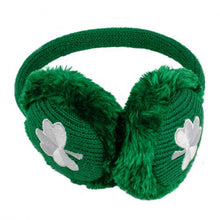 Load image into Gallery viewer, Shamrock Knit Ear Muffs