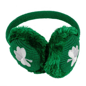 Shamrock Knit Ear Muffs