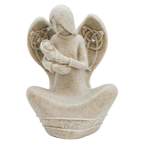 Sheltering Celtic Angel Mother And Child