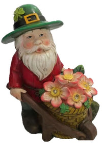 Flower Cart Solar Leprechaun