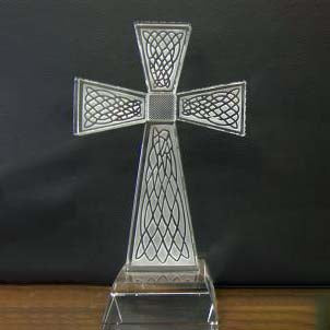 Glass Celtic Cross