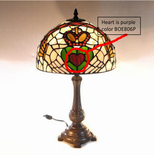 Claddagh Lamp (purple Heart)