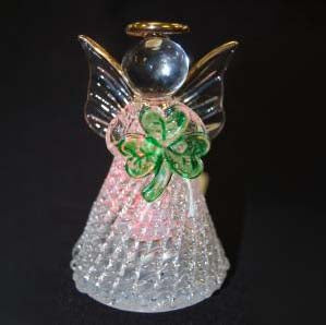 Shimmering Shamrock Angel 3 Pc Set