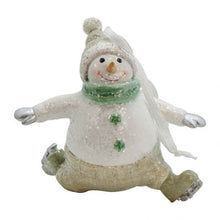 Load image into Gallery viewer, Irish Ice Skating Snowmen Ornaments