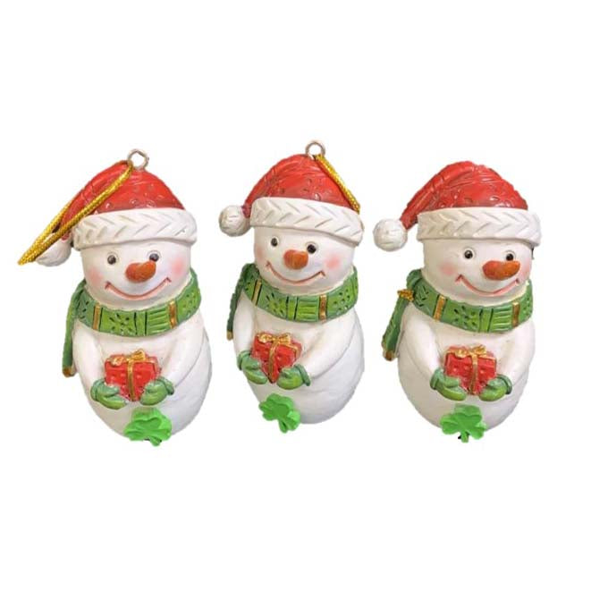 Wee Snowmen Ornament Set Of 3