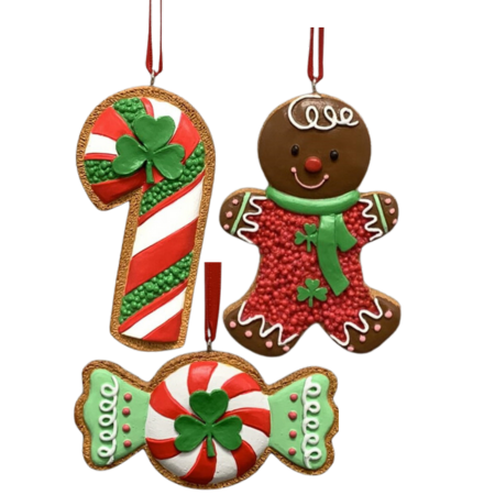 Set Of 3 Irish Christmas Ornaments