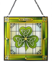 Load image into Gallery viewer, Shamrock - Celtic Reflections glass panel