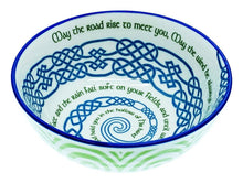 Load image into Gallery viewer, Ceramic Blessing Bowl Shamrock Celtic Knotwork