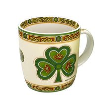Load image into Gallery viewer, Irish Shamrock Bone China Coffee Mug