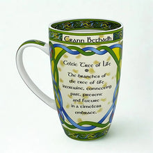 Load image into Gallery viewer, Celtic Tree of Life Bone China Mug 14 fl. oz