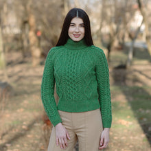 Load image into Gallery viewer, Cable Knit Turtle Neck Sweater